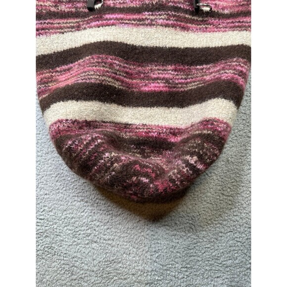 Knitted handBag large wool blend handmade - Picture 3 of 10